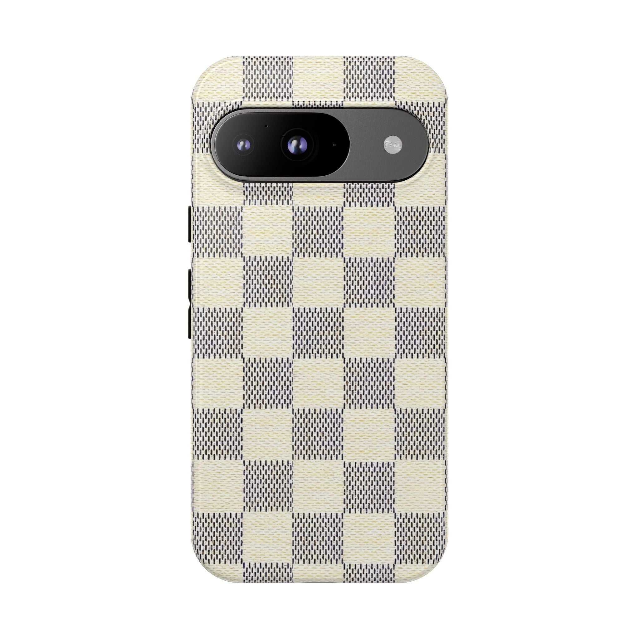 Checkered Cream Phone Case