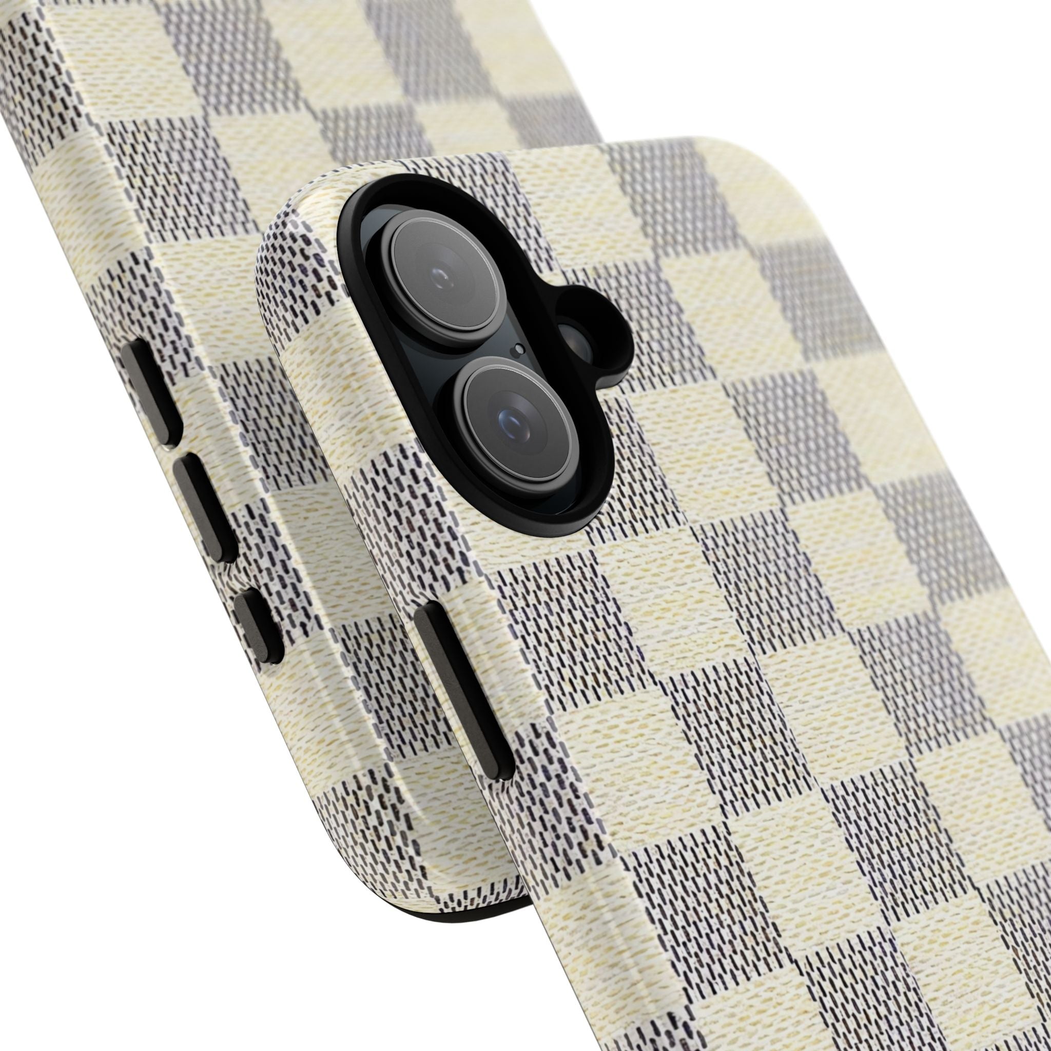 Checkered Cream Phone Case