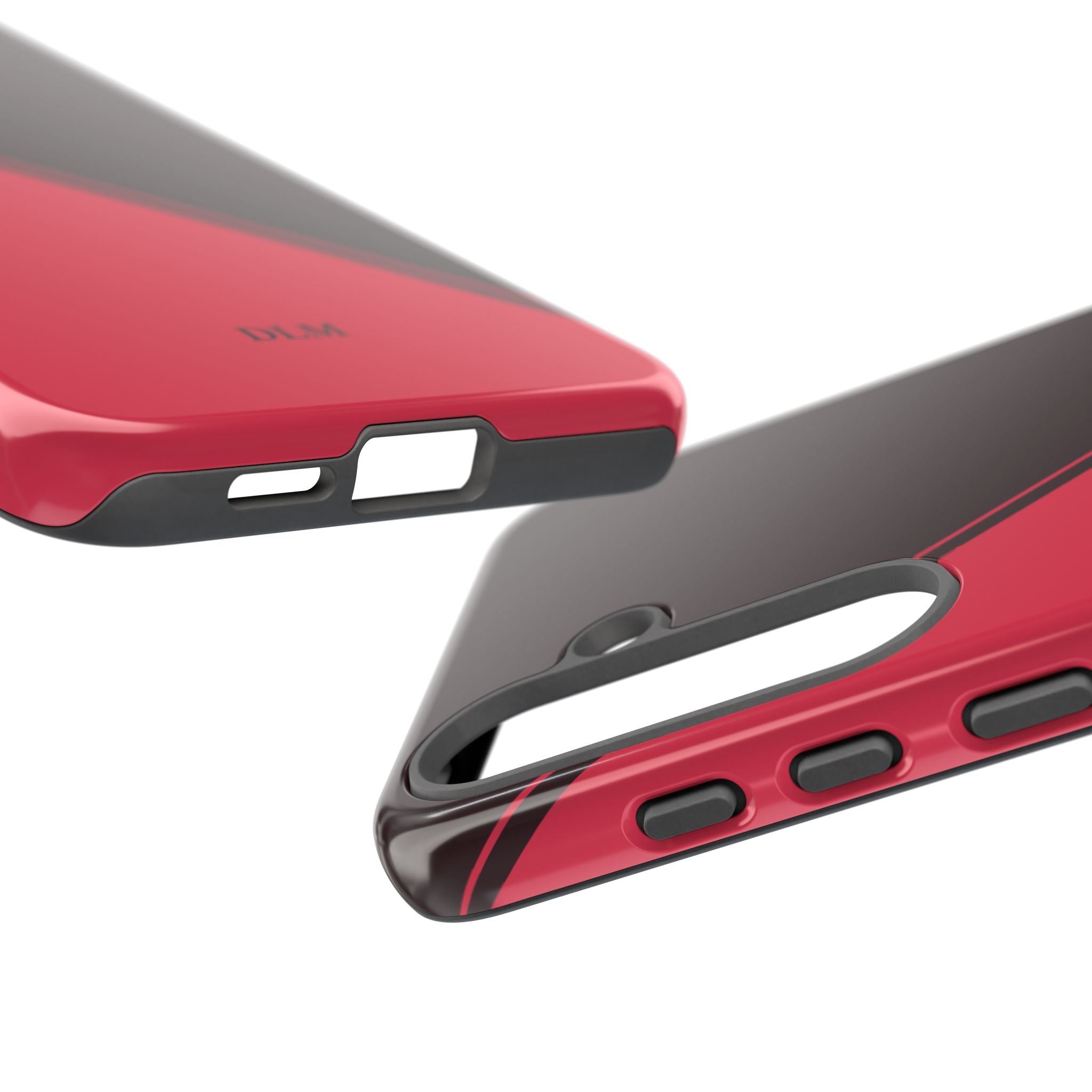 Red/Brown Two Tone Custom Initials Case