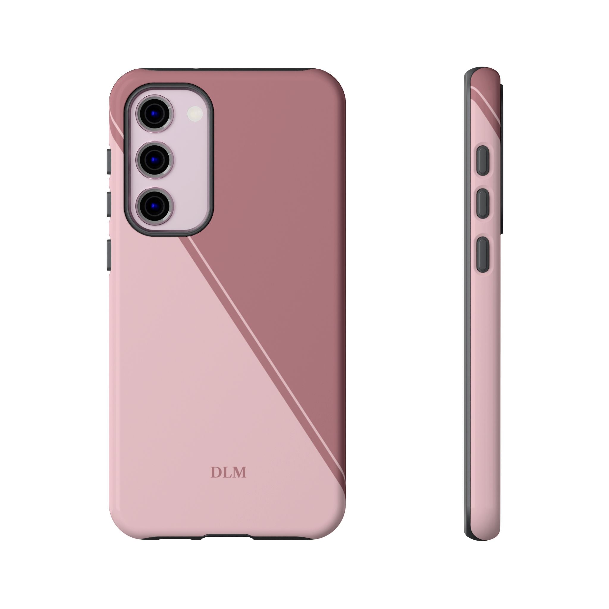 Pinks Two Tone Custom Initials Case