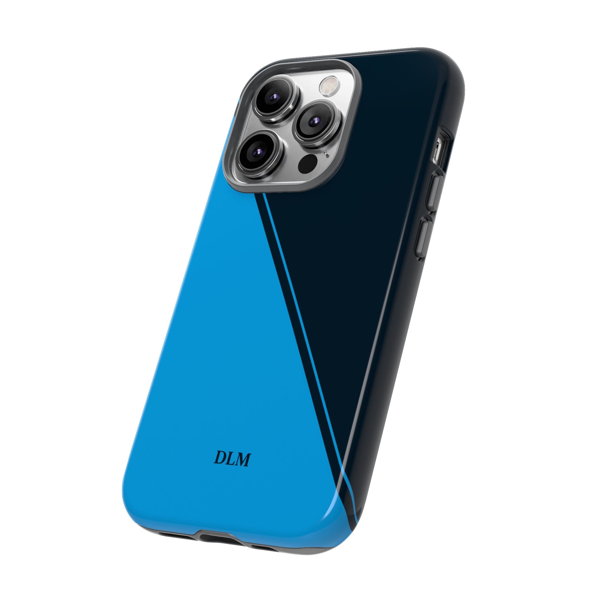 Blues Two Tone Custom Initials Case
