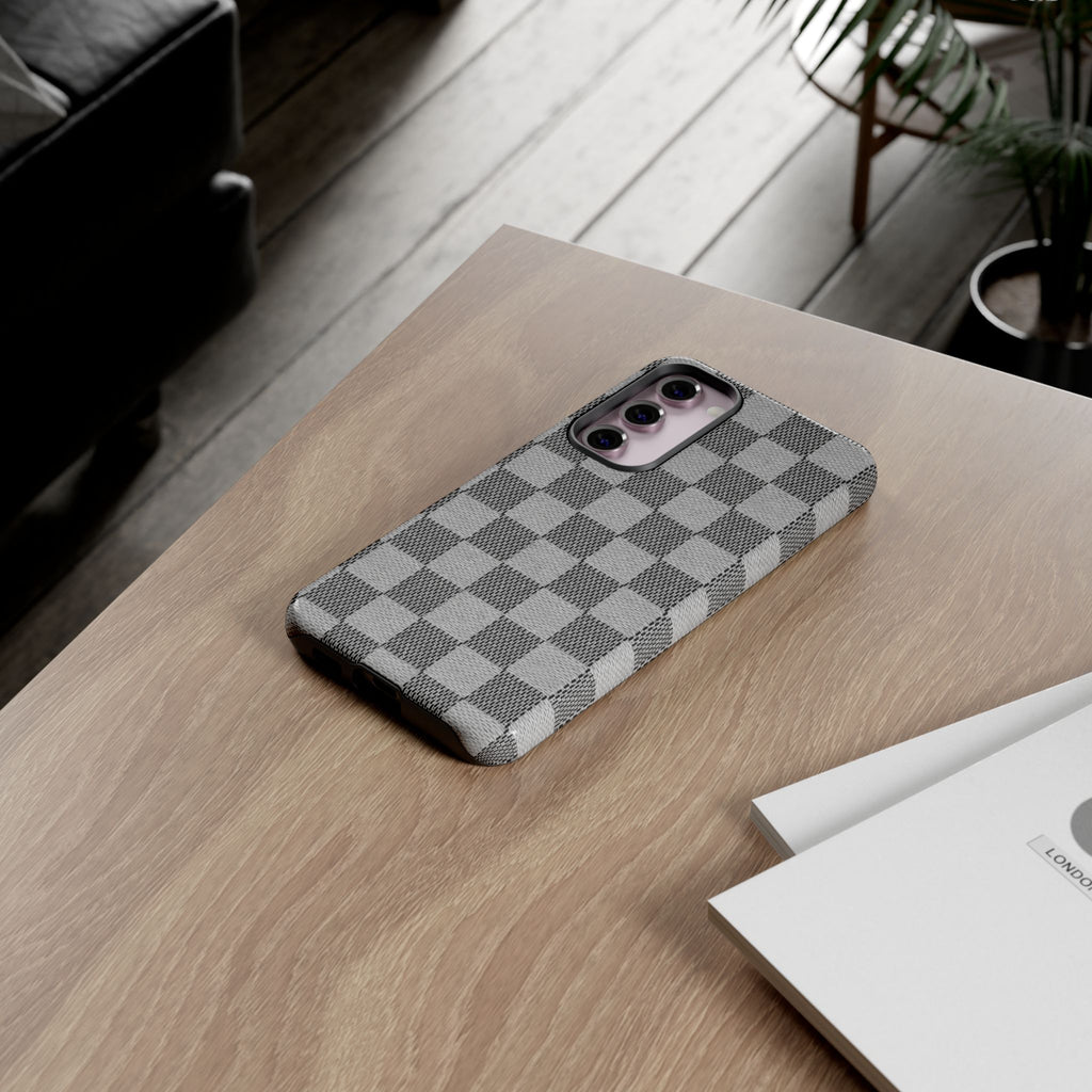 Checkered Grey Phone Case