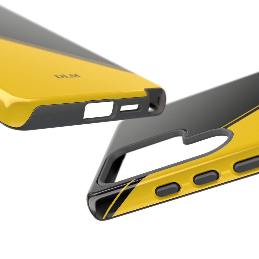Yellow/Black Two Tone Custom Initials Case