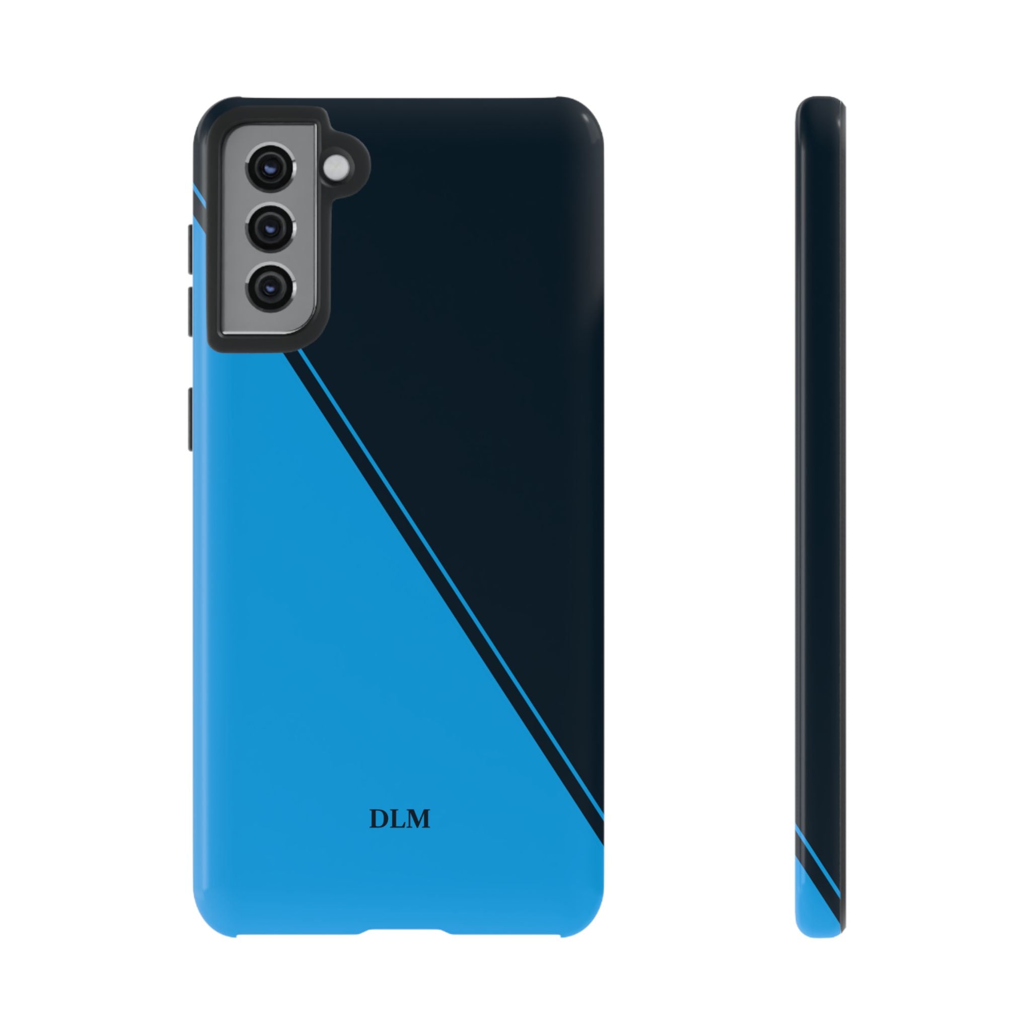 Blues Two Tone Custom Initials Case