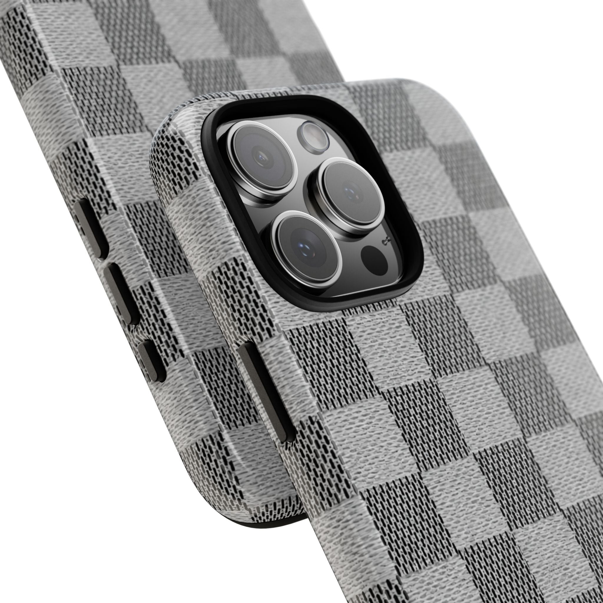 Checkered Grey Phone Case