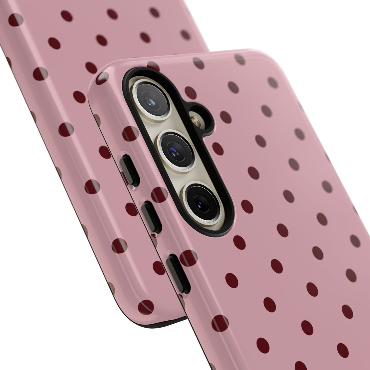 Berry Blush Personalised Polka Dot Case