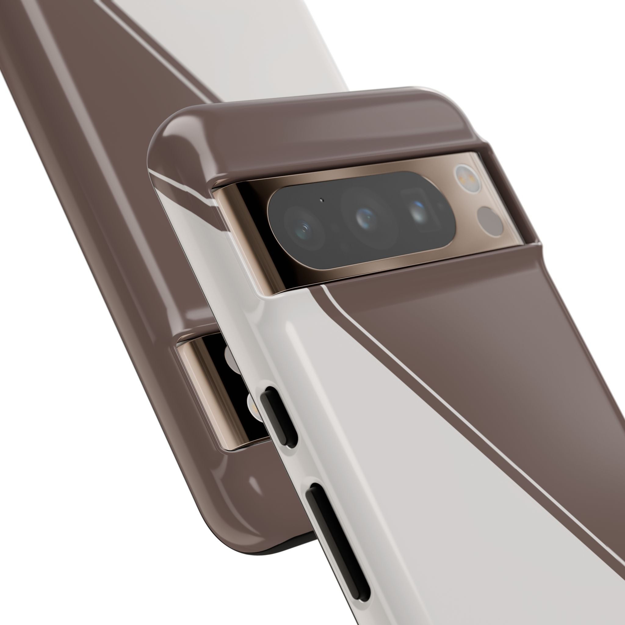 Brown/Cream Two Tone Custom Initials Case
