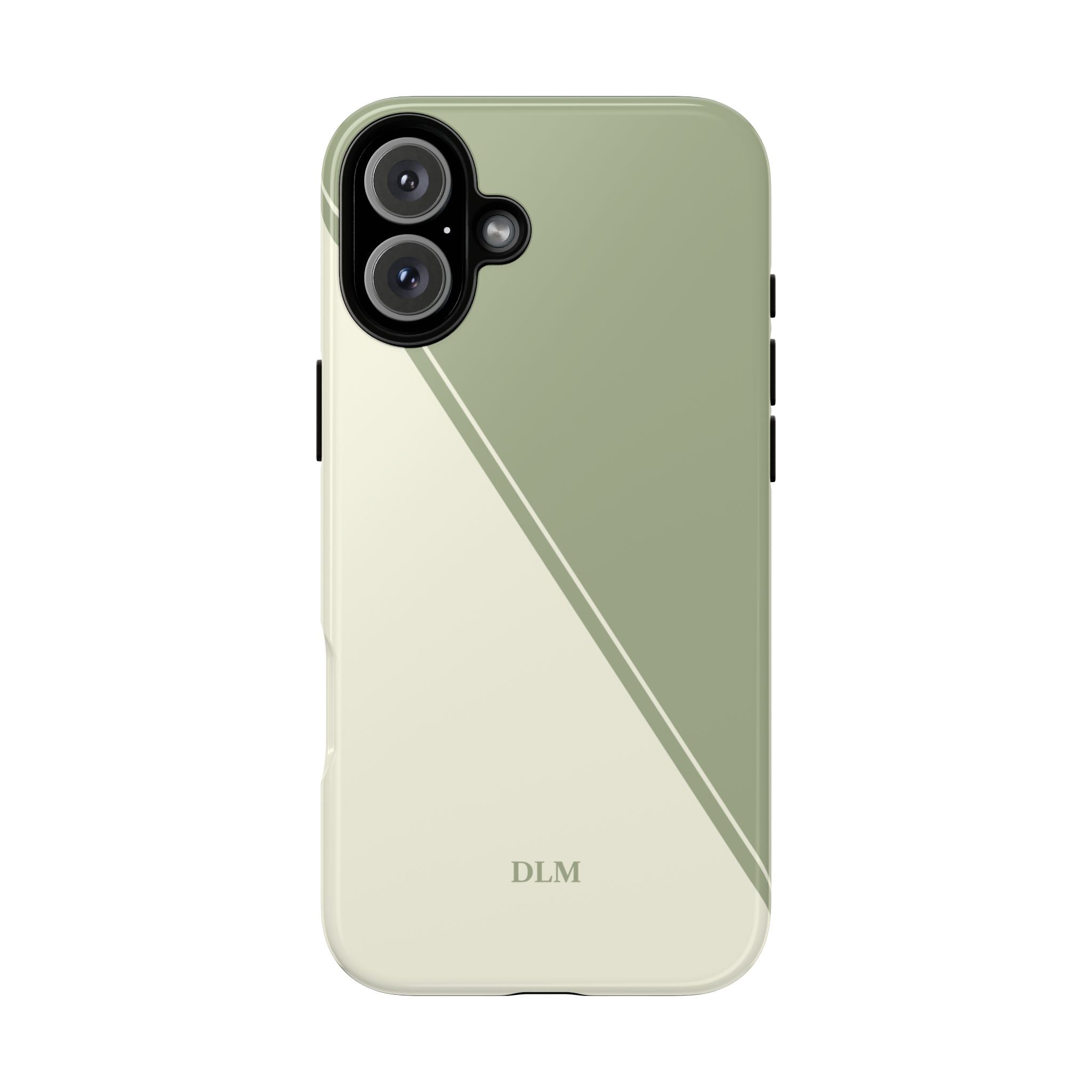 Matcha Two Tone Custom Initials Case