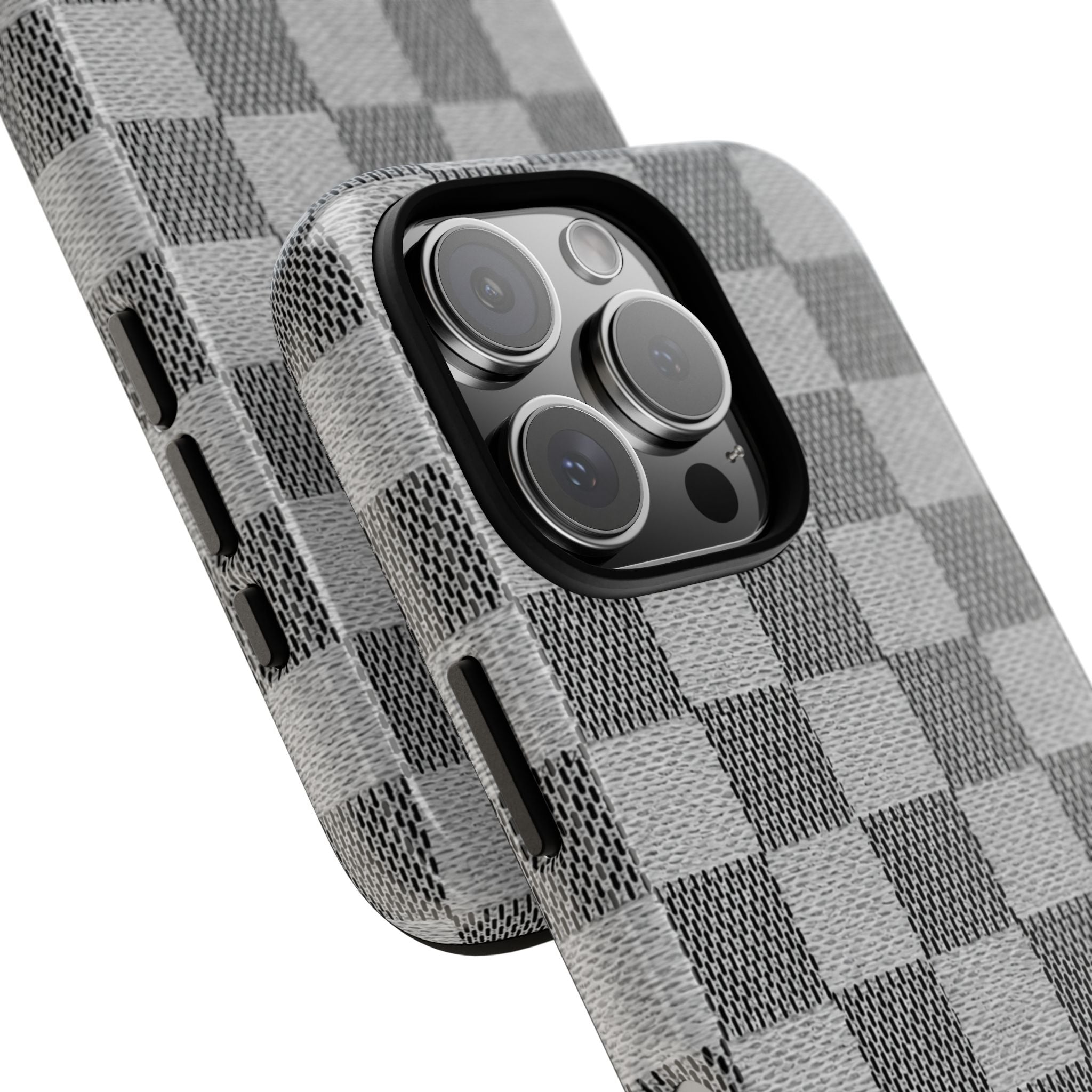 Checkered Grey Phone Case