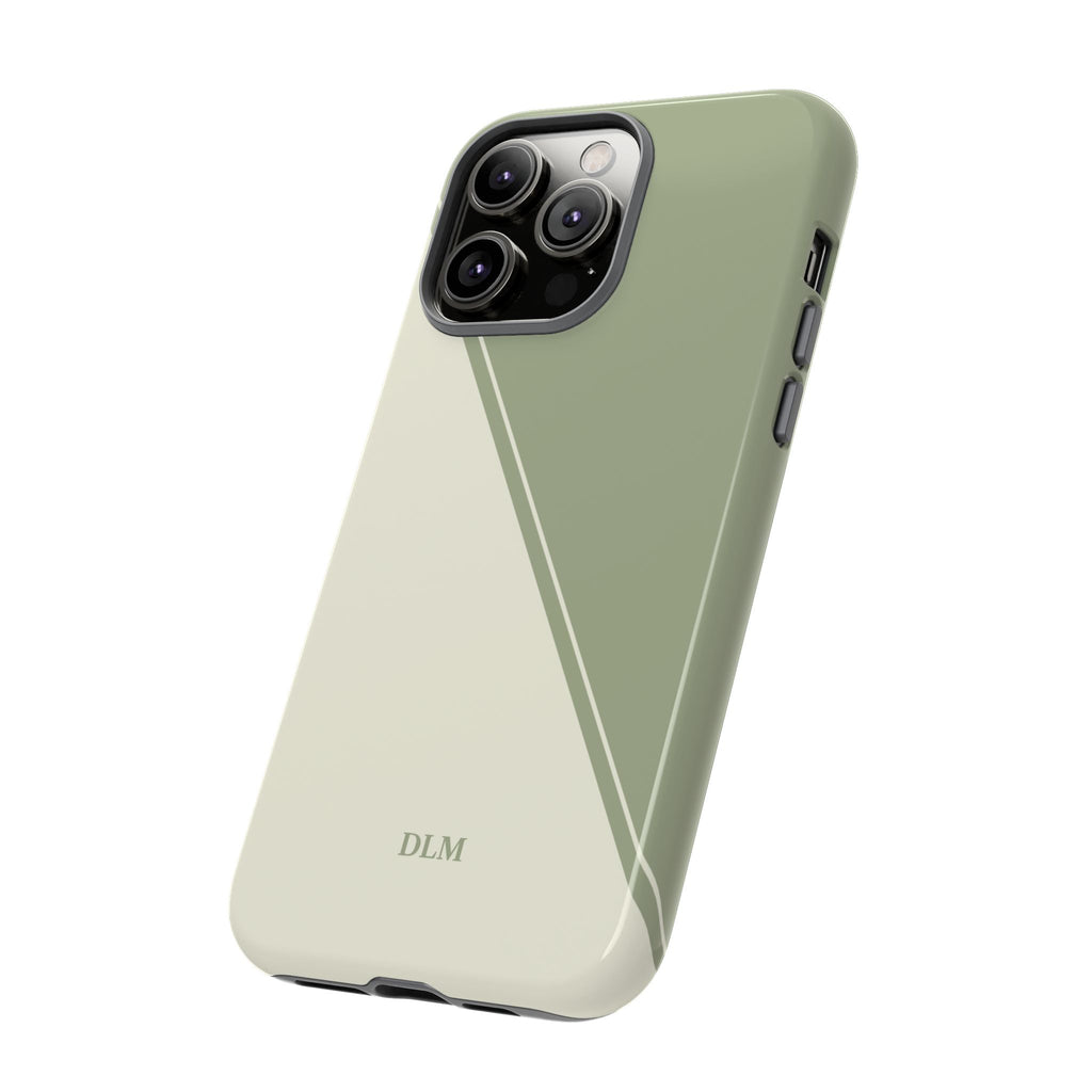 Matcha Two Tone Custom Initials Case