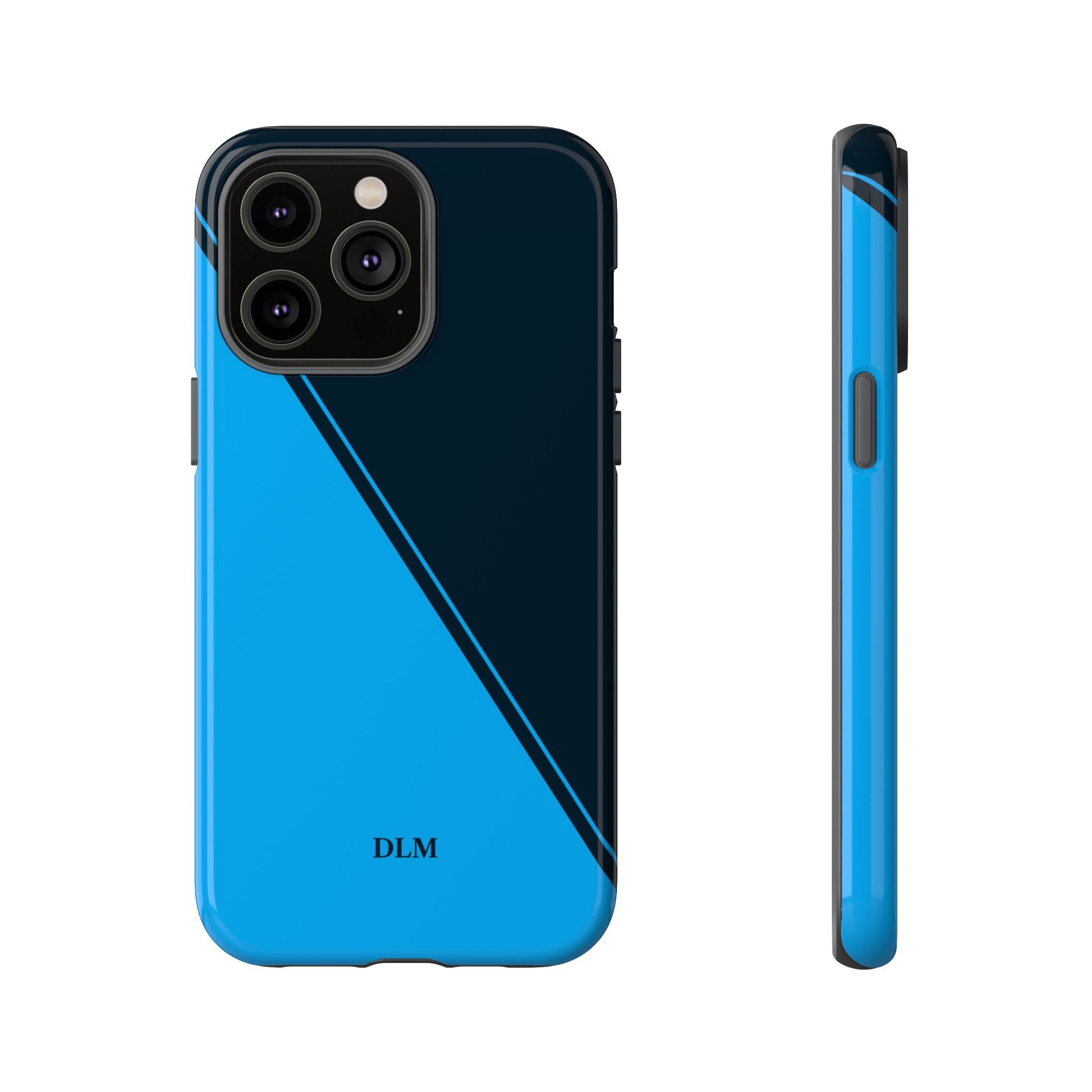 Blues Two Tone Custom Initials Case