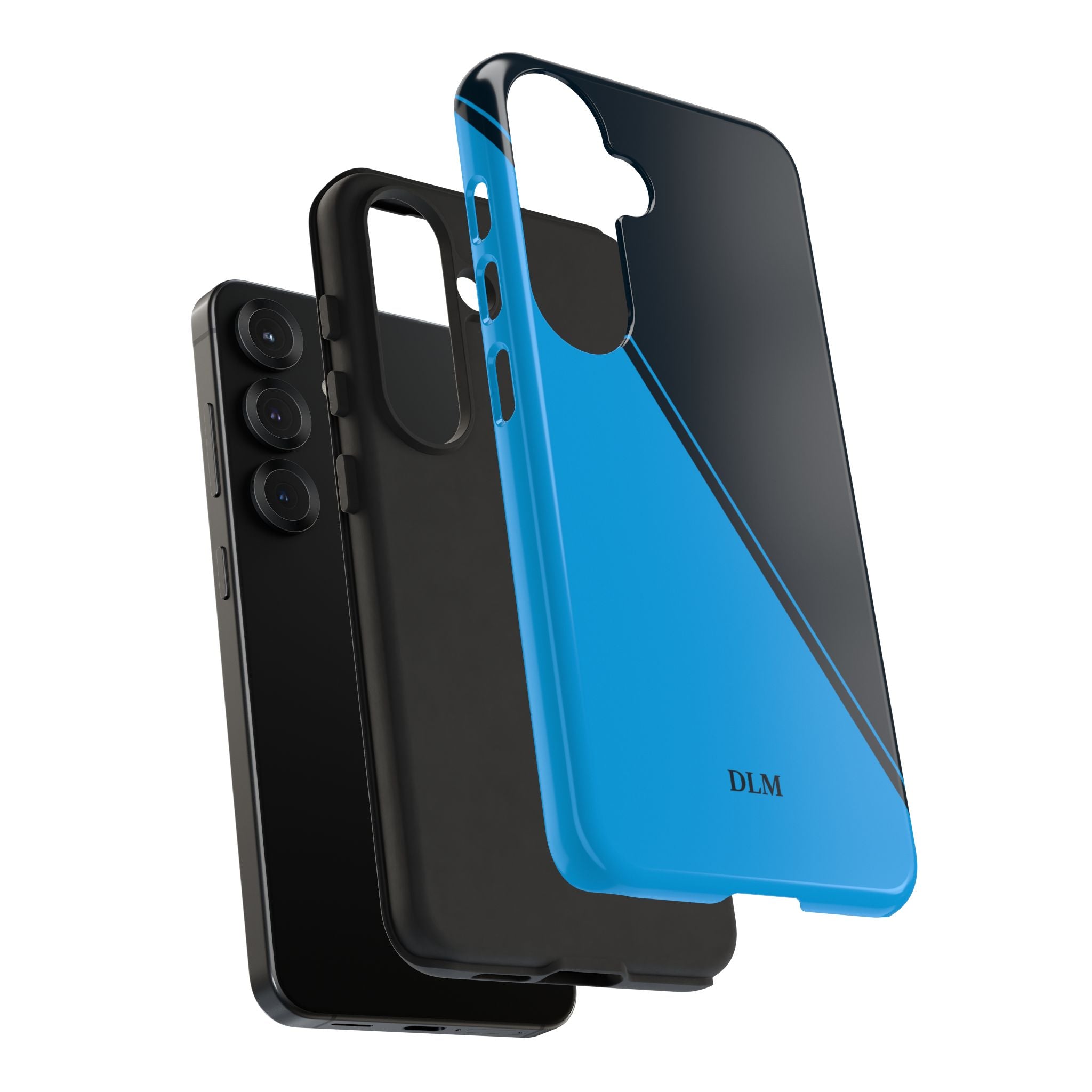 Blues Two Tone Custom Initials Case