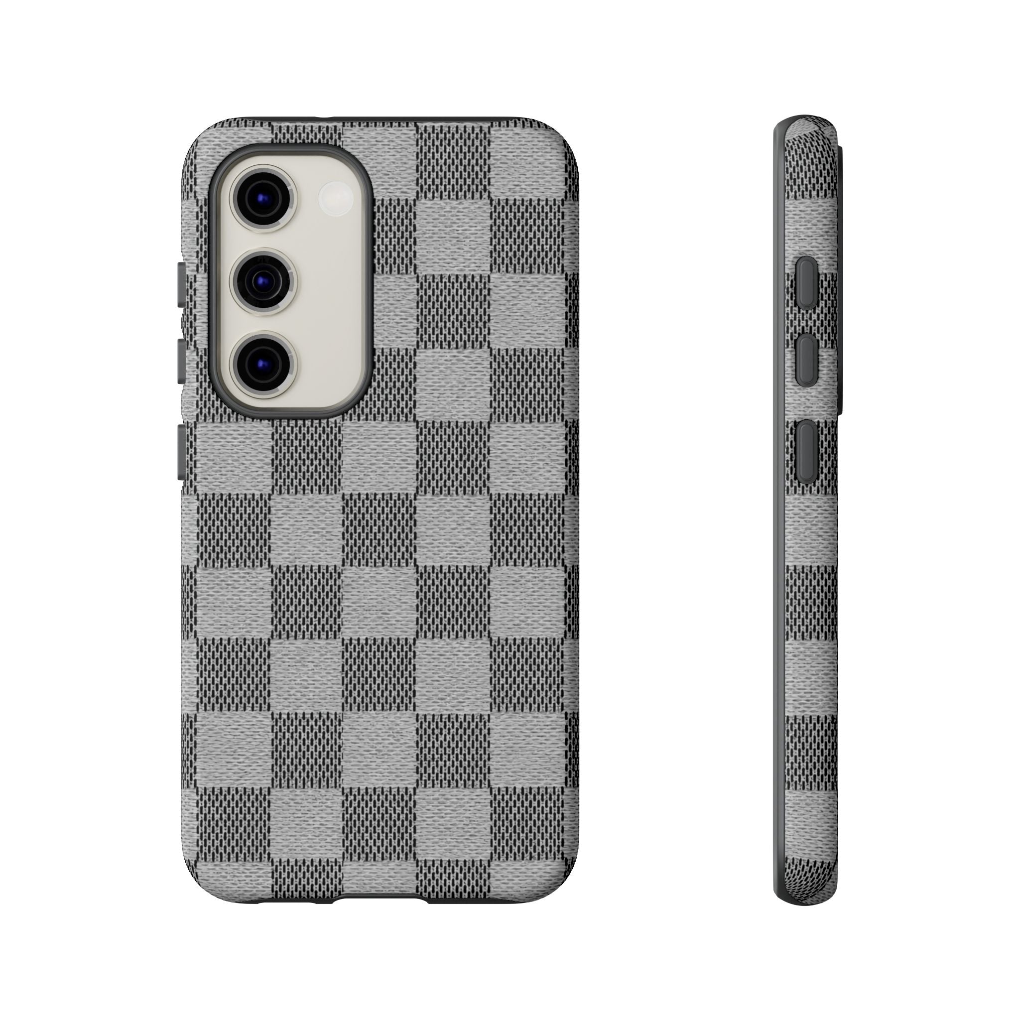 Checkered Grey Phone Case