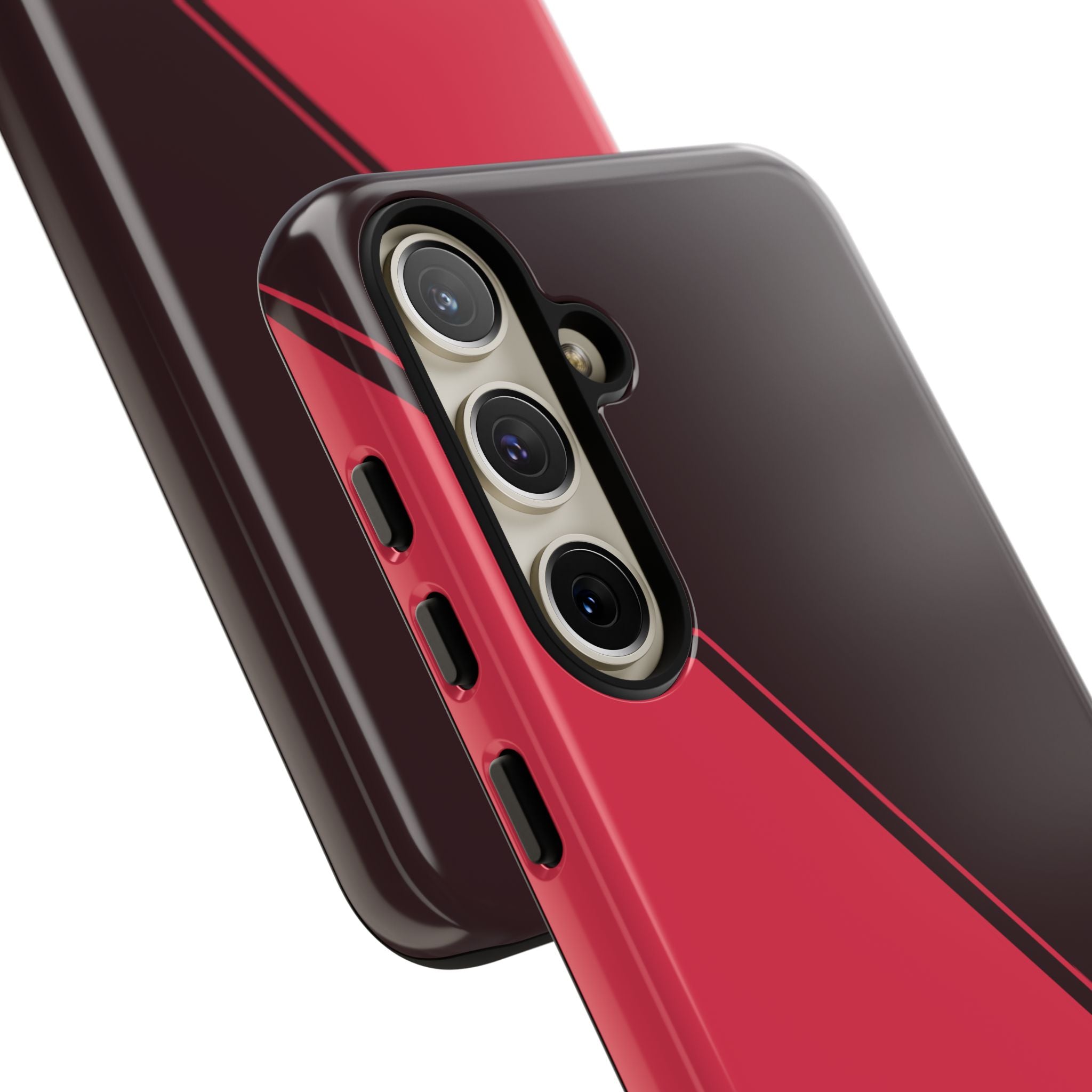 Red/Brown Two Tone Custom Initials Case