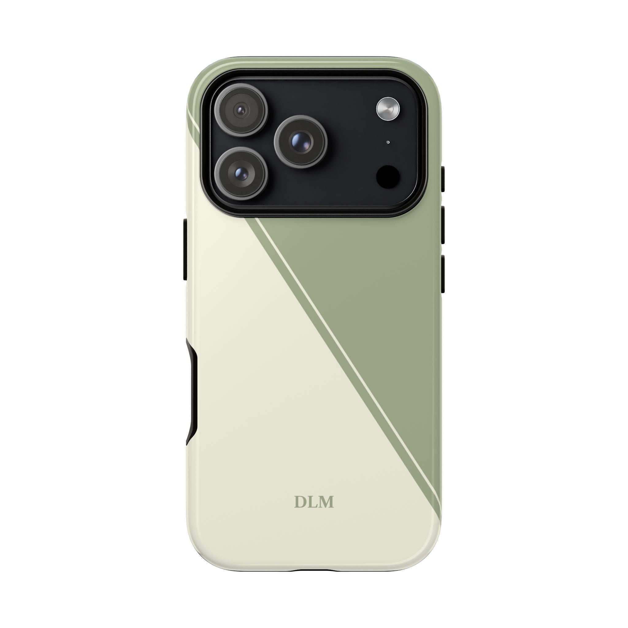 Matcha Two Tone Custom Initials Case