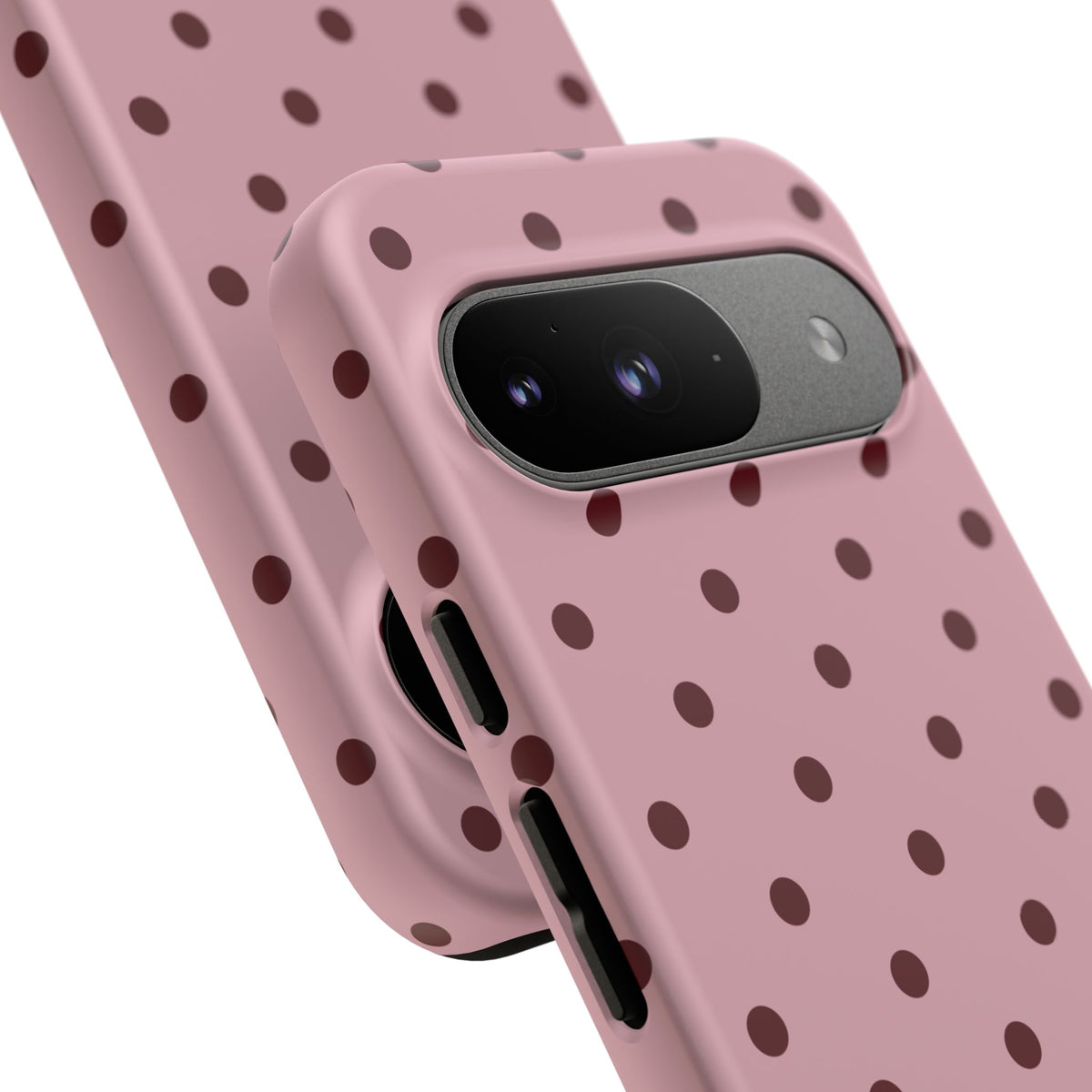 Berry Blush Personalised Polka Dot Case