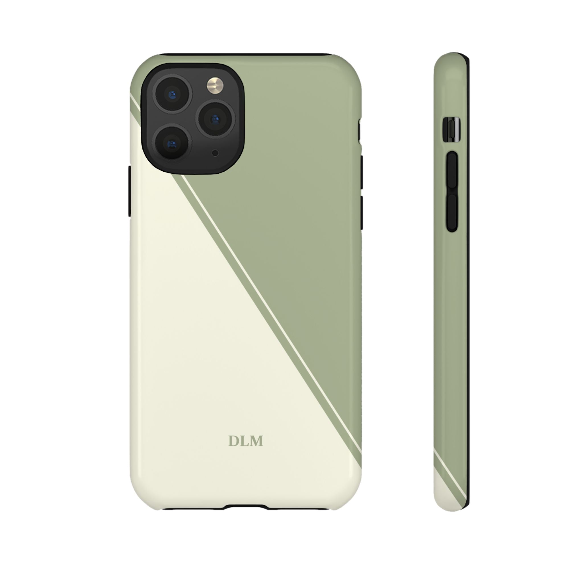 Matcha Two Tone Custom Initials Case