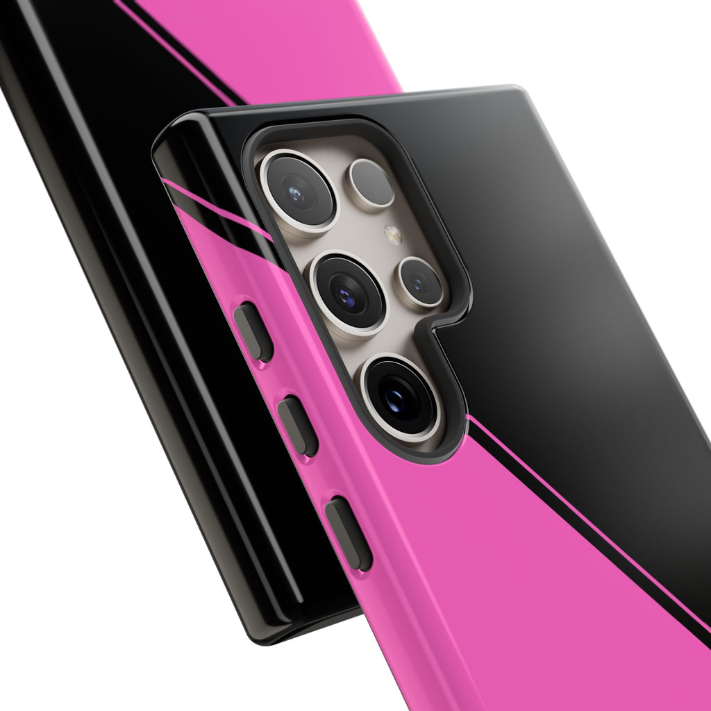 Pink/Black Two Tone Custom Initials Case