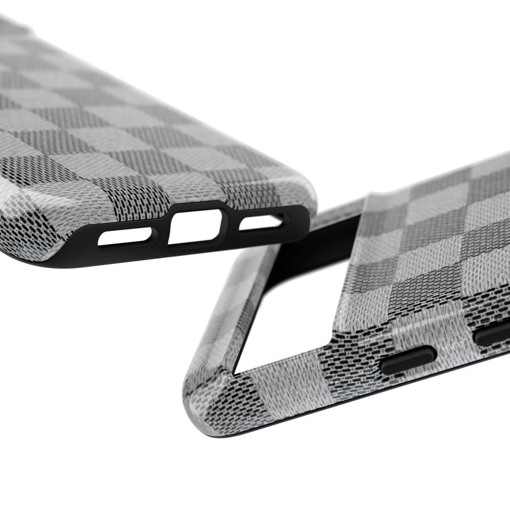 Checkered Grey Phone Case
