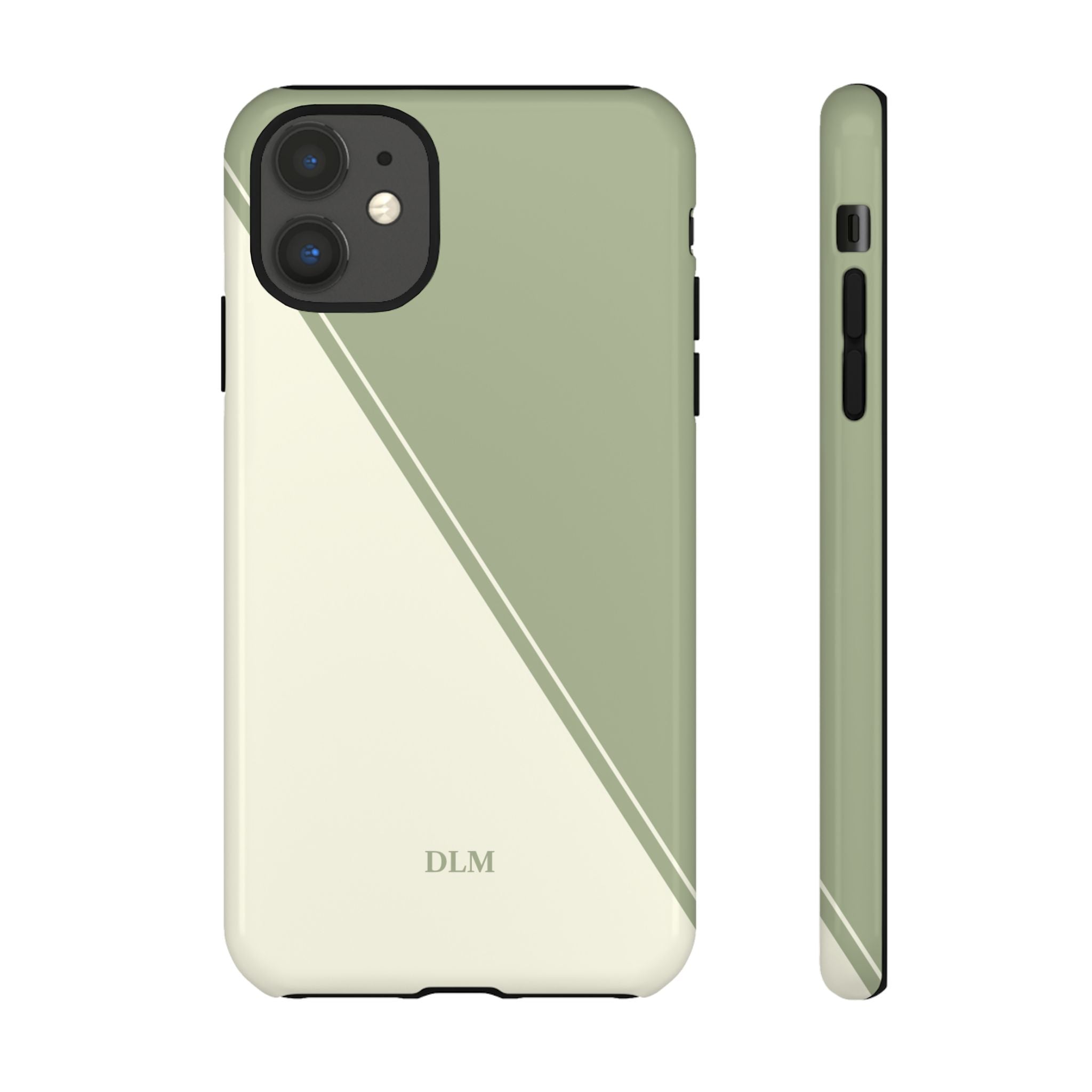Matcha Two Tone Custom Initials Case