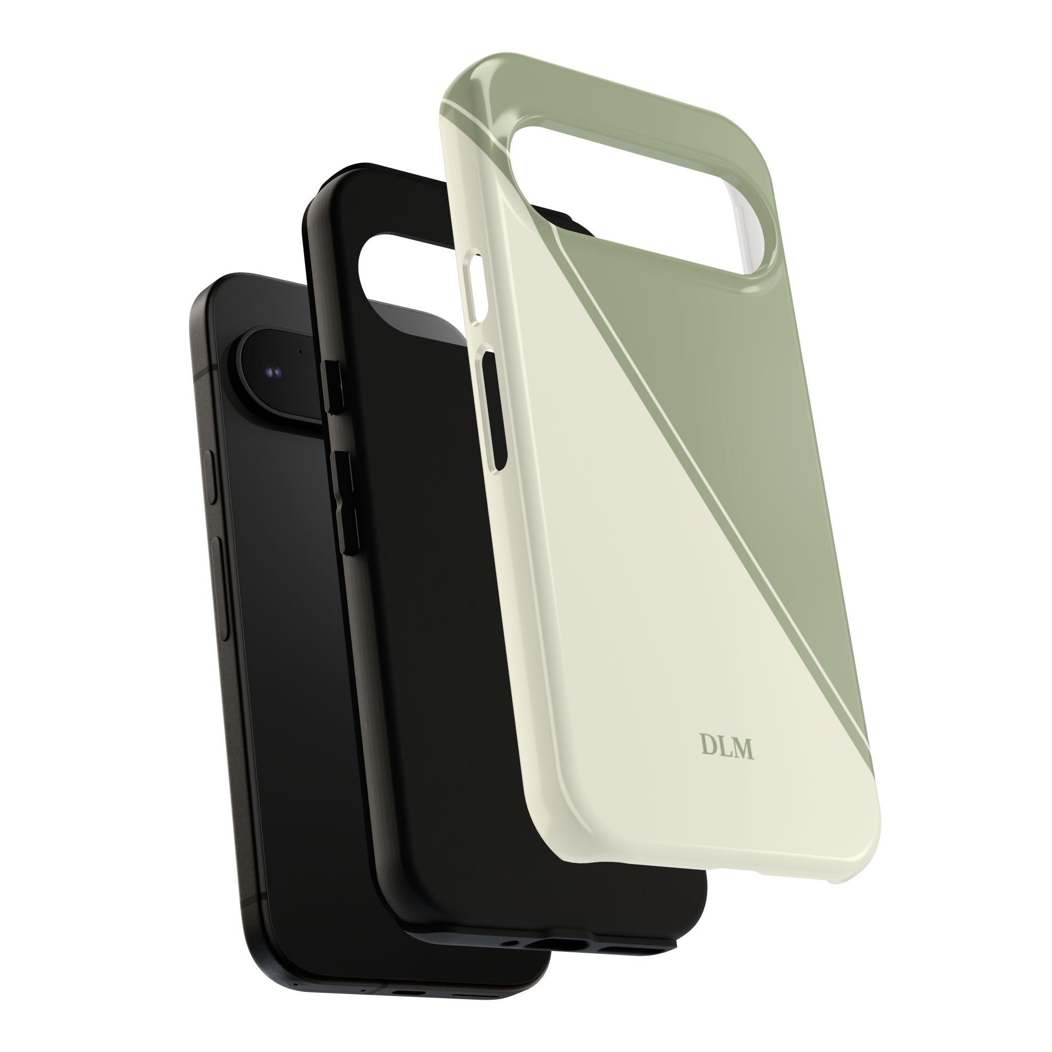 Matcha Two Tone Custom Initials Case