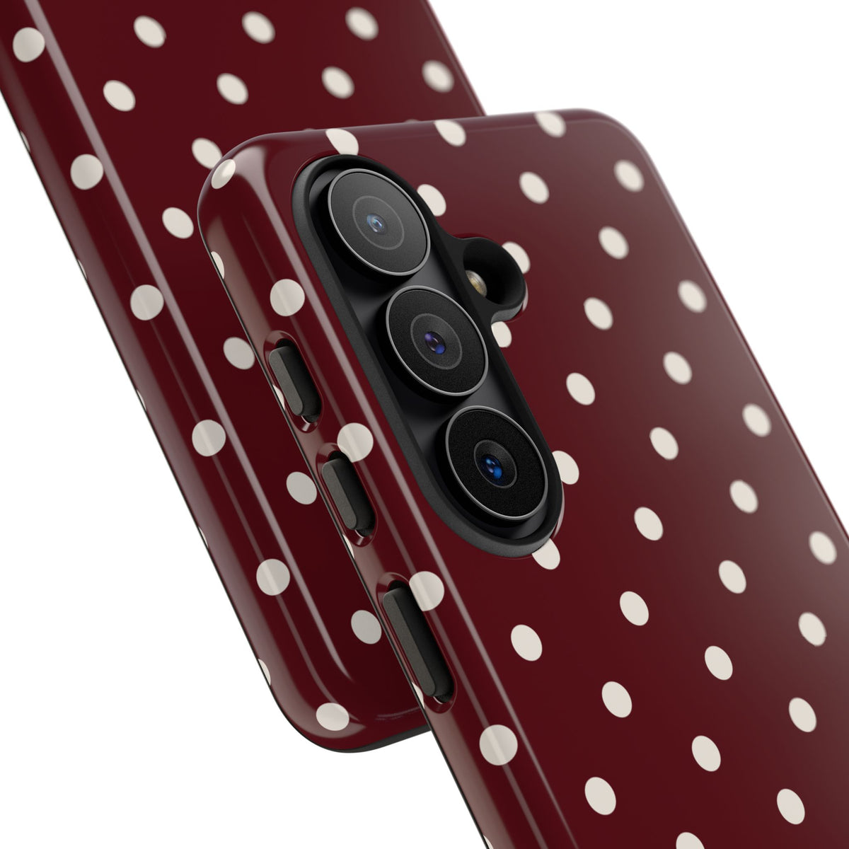 Cranberry Cream Personalised Polka Dot Case